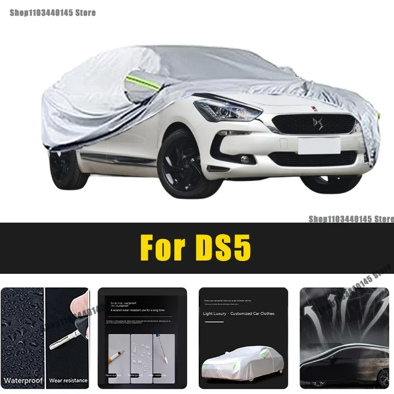 

Full Car Covers Outdoor Sun UV Protection Dust Rain Snow Oxford cover Protective For DS5 Accessories