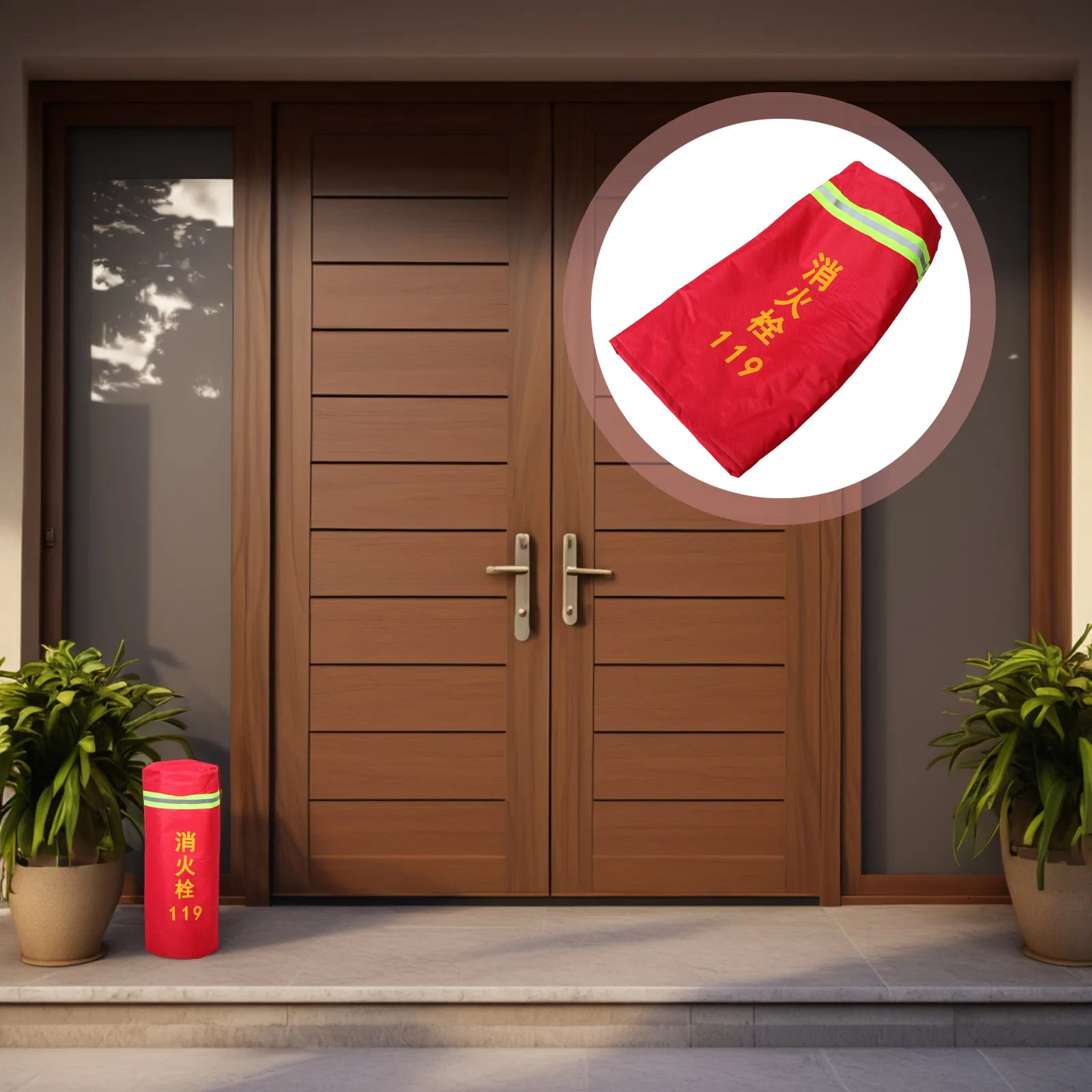 Outdoor Winter Hydrant Protective Cover Thickened Fire Hydrant Protector Waterproof Insulated Cover Freeze Protection Extended