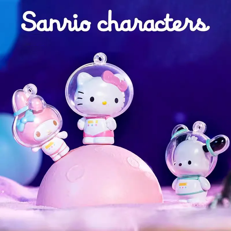 

Набор фигурок Sanrio Hello Kitty Kuromi из серии Candy Planet: космонавты для косплея, детские игрушки, украшения, подвески для рюкзаков, подарки