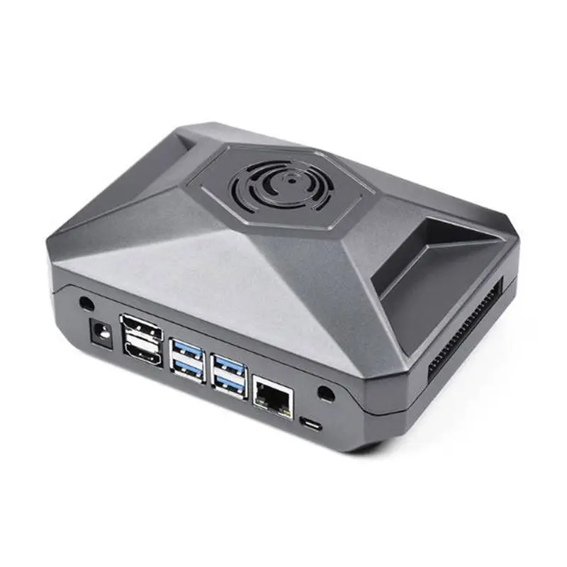 A23F-For Jetson Nano Developer Kit Aluminum Alloy Radiating Case Metal Case With Gpio Conversion Board