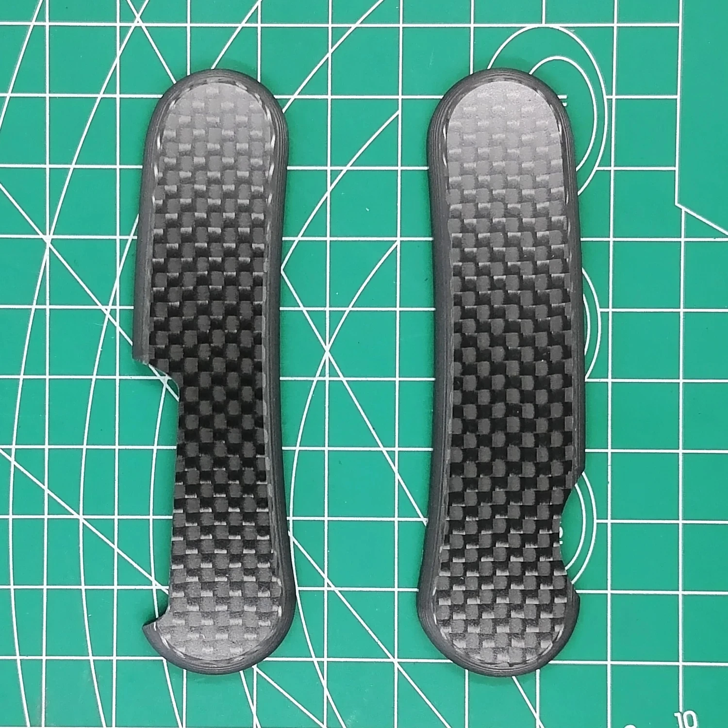 Hand Made DIY Carbon Fiber Scales for 85mm Wenger Swiss Army Knife Modify