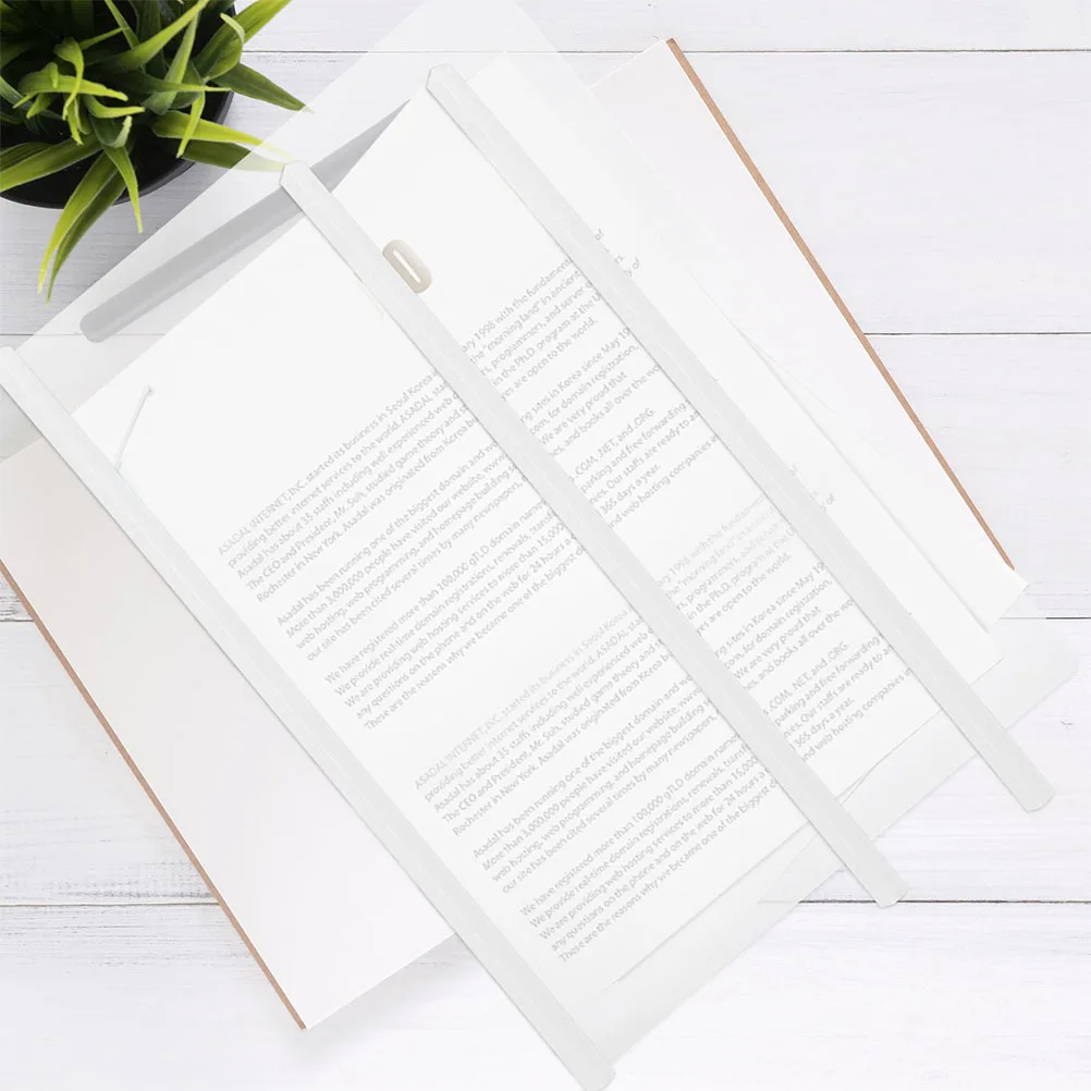 

20pcs File Folder Sliding Bar Clear A4 Binder Spine For Documents Reports Storage Large Capacity Office School Home Organization