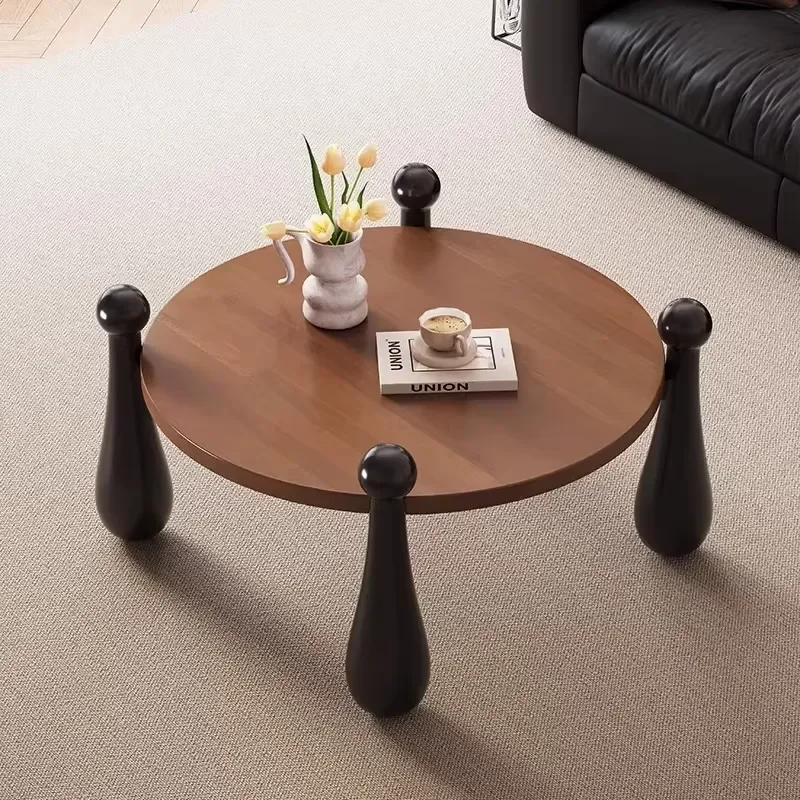 Creative Classic Modern Minimalist Solid Wood Walnut Coffee Table Eco-Friendly Easy Assembly Living Room Center Table