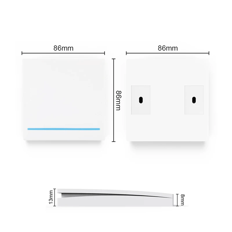 Imagem -06 - Funshion Peças 433mhz Universal sem Fio de Controle Remoto 86 Painel Parede rf Transmissor Receptor Botão para Casa Interruptor Luz