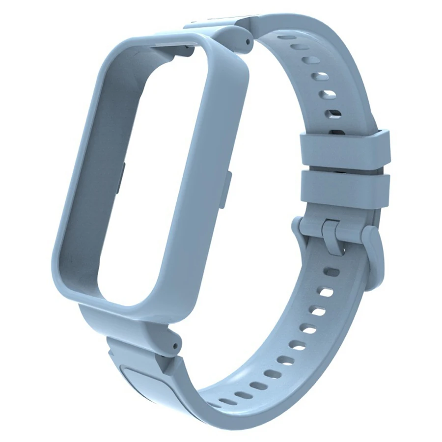 2 in 1 Case+Strap voor Xiaomi Smart Band 8 Actieve vervangende sport siliconen armband voor Redmi Band 2 bandaccessoires