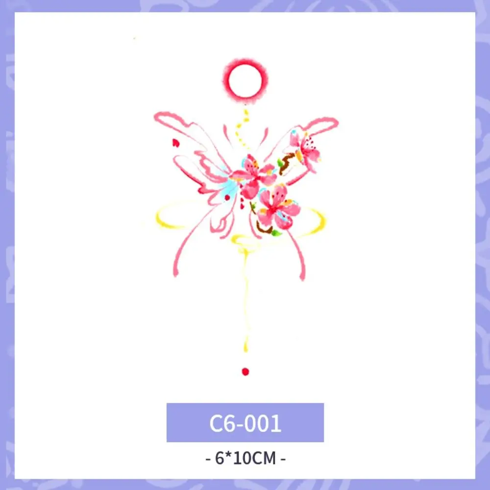 

Long-lasting Sweet Temporary Tattoo Stickers Butterfly Pink Body Art Sticker Cloud INS Makeup Tattoo Decals Legs