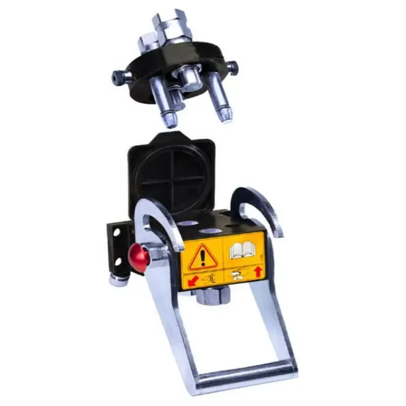 New Multi-connection 2 Lines Flat FaceCarbon Steel 1/4 Inch Push-in Couplers Mobile Plate Multi Coupling for Hydraulic Pipe