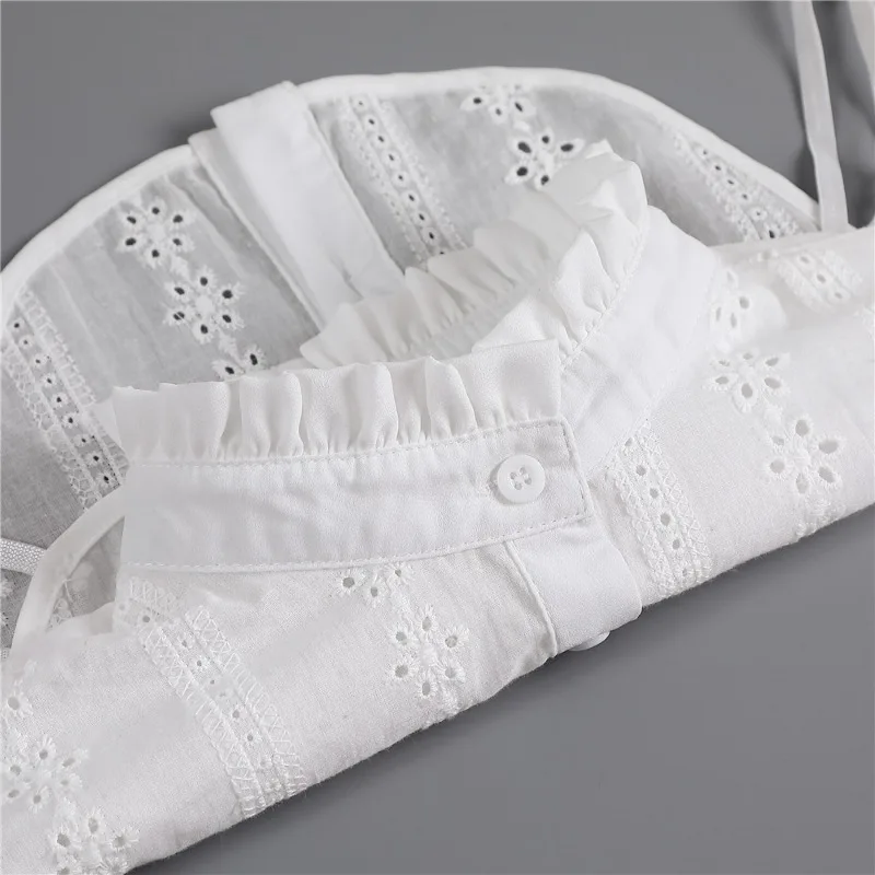 여성 스탠드/라펠 속이 빈 가짜 칼라 흰색 분리형 가짜 칼라 성인 옷깃 스웨터 블라우스 탑 이동식 가짜 칼라