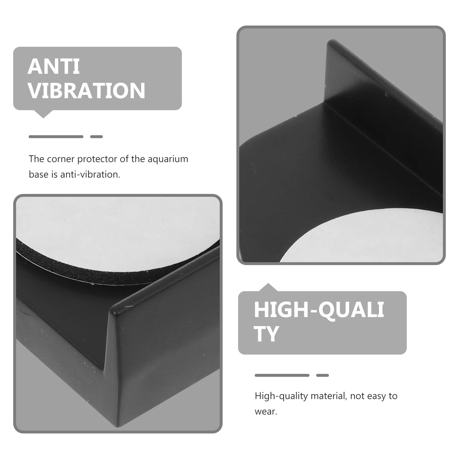 4 Stück Anti-Kollisions-Eckenschützer, sichere Schutzpolsterung für Aquarien, exquisite Verarbeitung, einfache Installation, Aquarium-Ecke