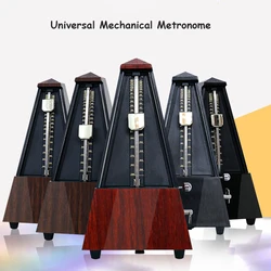 Vintage Mechanical Metronome Universal Wood Tower Metronome Timer for Guitar Violin Piano Bass Drum Musical Instrument Rhythm