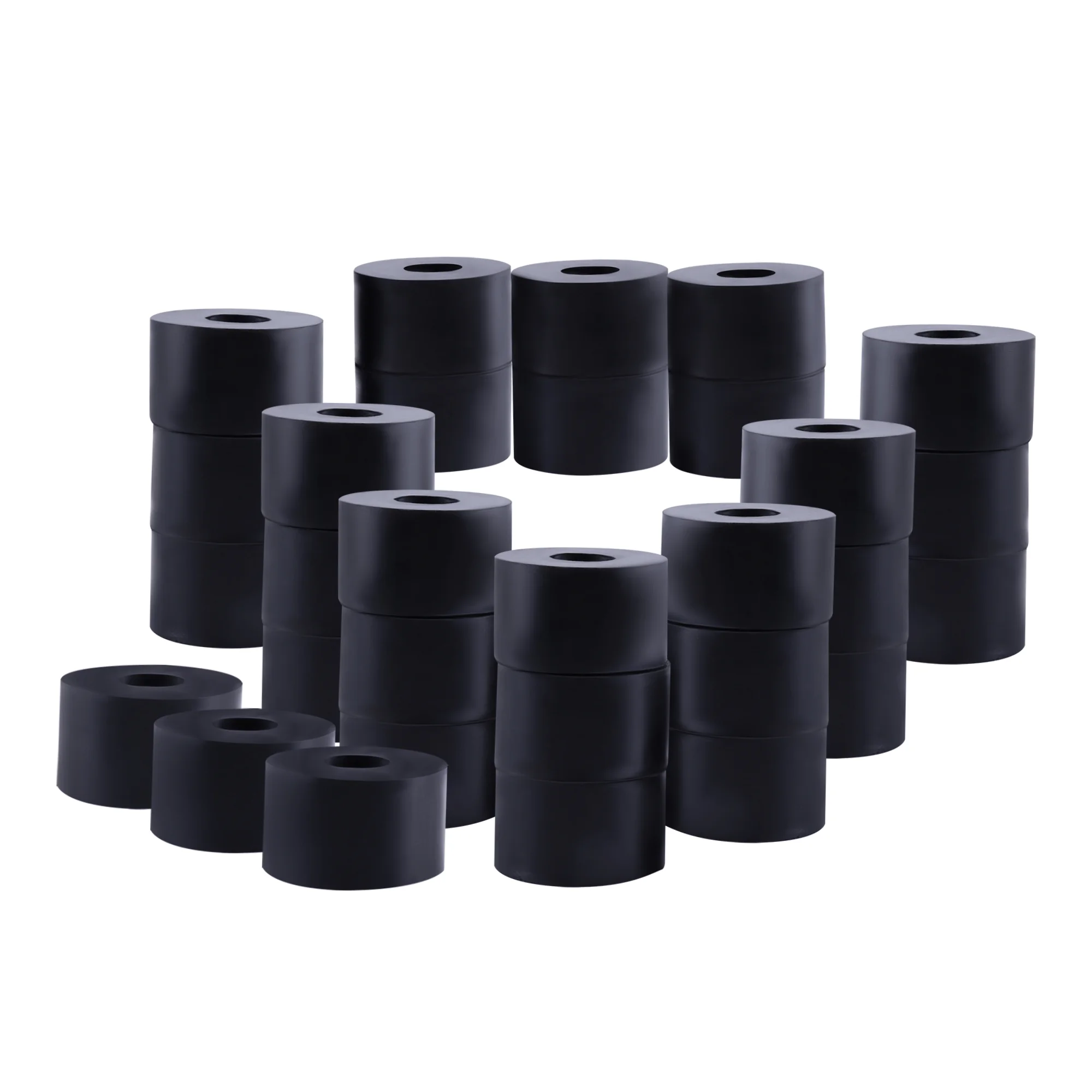 30PCS Circular Rubber Damping Pad Shock-Absorbing And Soundproof Rubber Spacer Unit Thickened Seal Accessories Damping Pad