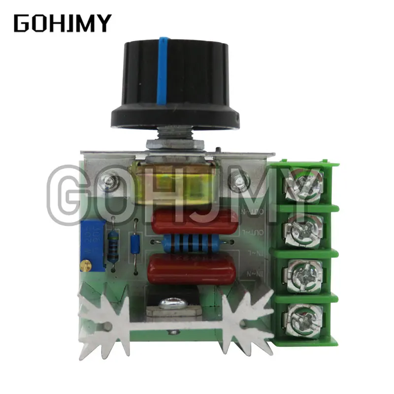 AC 220V 2000W SCR Voltage Regulator Dimming Dimmers Motor Speed Controller Thermostat Electronic Voltage Regulator Module