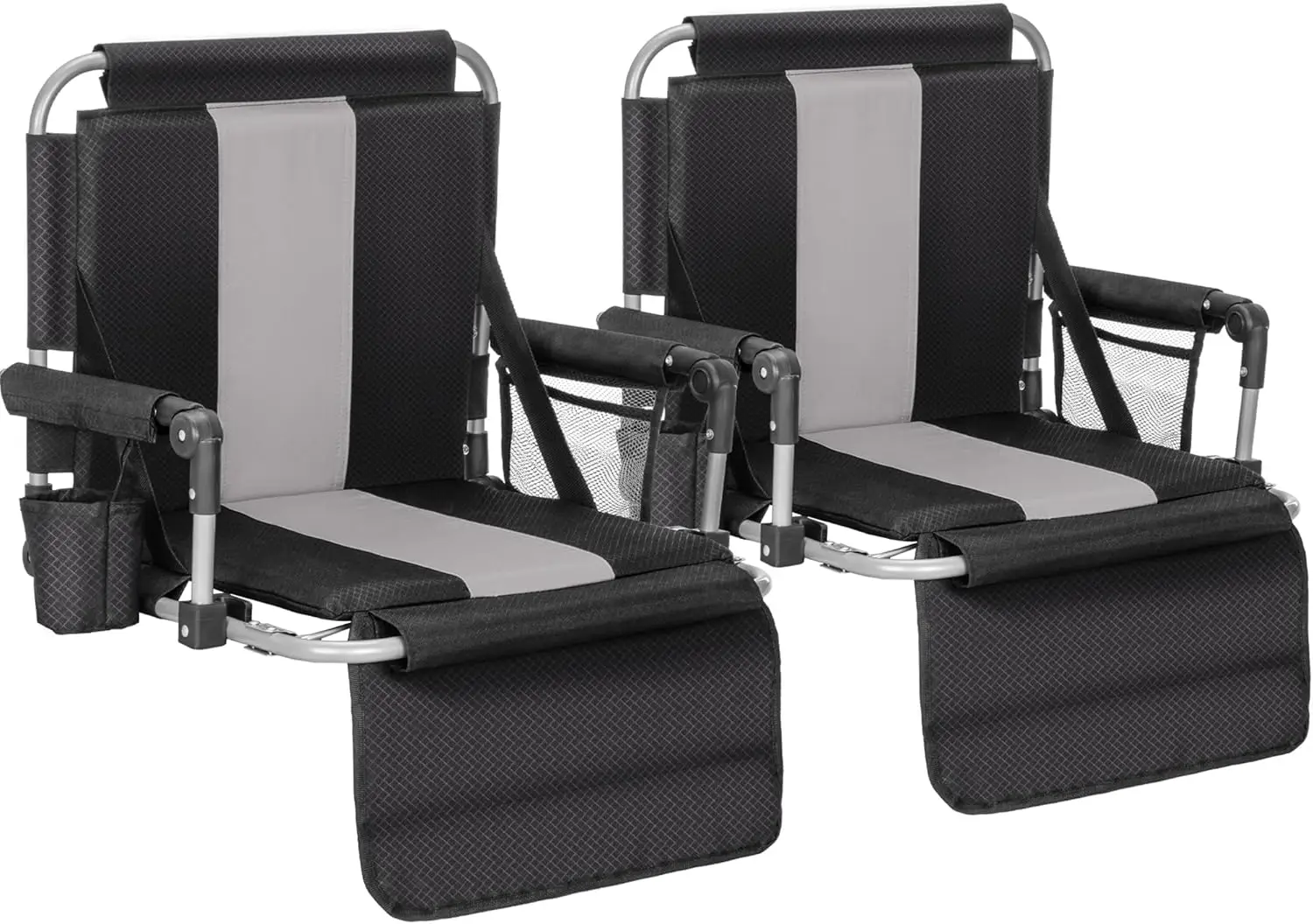 Stadium Seats for Bleachers with Armrests, Thick Padded Bleacher Chairs with Back Support, Extra Wide Portable Stadium Chair for