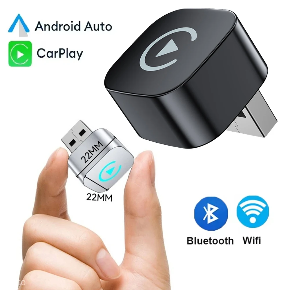 Mini Wireless CarPlay Android Auto Box USB Dongle Bluetooth5.0 التوصيل والتشغيل السلكي إلى CarPlay اللاسلكي #2