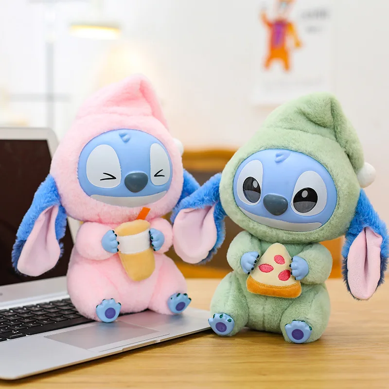 25 cm Disney Lilo e Stitch Peluche Cartoon Anime Farcito Kawaii Stich Portachiavi Ciondolo Bambola Peluche Bambini Compleanno Regali di Natale