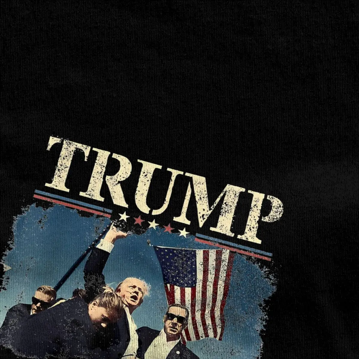 Men's Donald John Trump Shot Fight 2024 T-Shirts 100% Cotton Clothes Short-Sleeve T-Shirt Crew Neck Casual Tshirt New Arrival