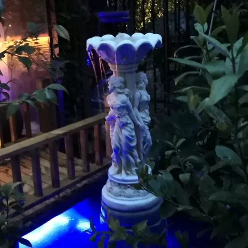 European Style Little Angel Creative Home Decoration Villa Courtyard Garden Balcony Fish Pond Water Feature Running Water