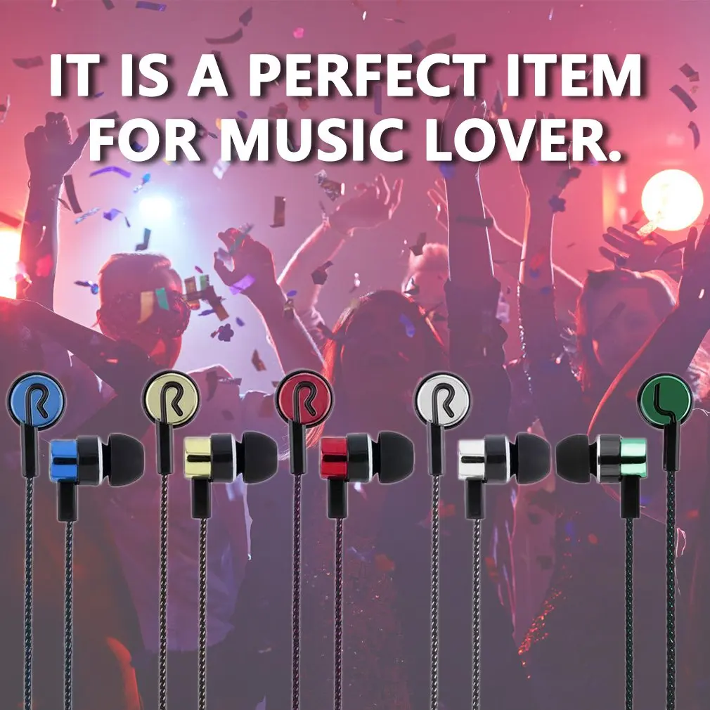 หูฟัง3.5มม.หูฟัง Universal 1.2 M Bass Stereo หูฟังสำหรับโทรศัพท์ชุดหูฟังสำหรับ Samsung xiaomi