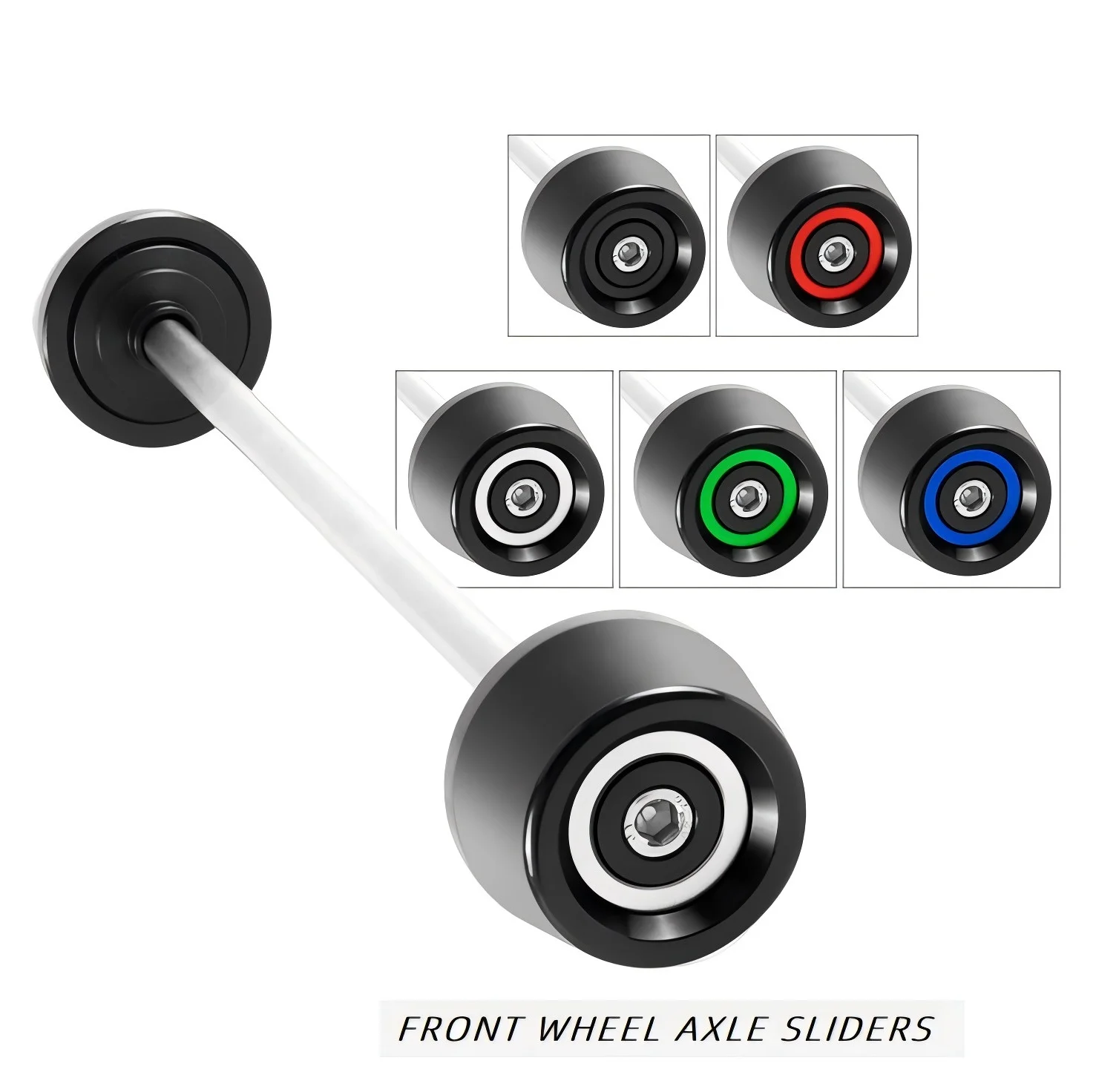 Motorcycle Front Axle Fork Crash Sliders Wheel Protector for Kawasaki Ninja H2/H2R/ZH2/650/636/ZX-6R/ZX-10R/Z650/Z750/Z800/Z1000