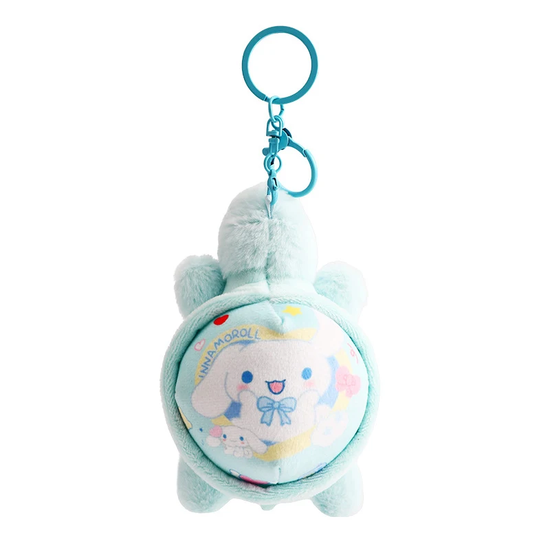 Porte-clés tortue Sanurgente en peluche Anime Kawaii, pendentif beurre, accessoires de décoration de sac à dos créatifs, cadeaux mignons