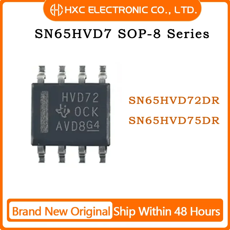 

10PCS SN65HVD72DR SN65HVD75DR SOP-8 100% New Original Linear Transceiver Chip