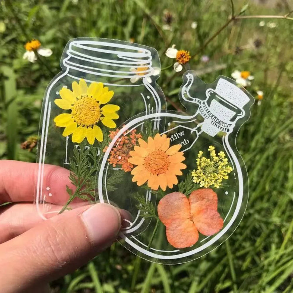 Art DIY Crafts Pressed Flower Bookmark Transparent Reading Mark Book Clip Reading Assistant Scrapbooking Herbarium Bookmarks