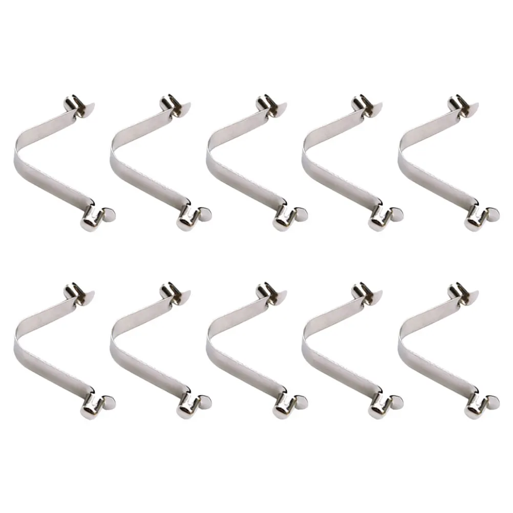 

BUTIFULSIC 10pcs Stainless Steel Spring Buckle Clips for Pool Swimming Net Cover Cleaner Parts Clasp Fasteners