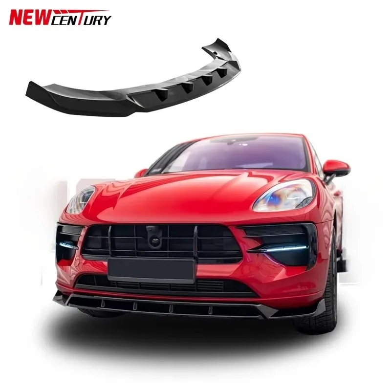 Suitable for 2018+new for Porsche Macan Modified Carbon Fiber Front Lip specialized Protective Front Shovel