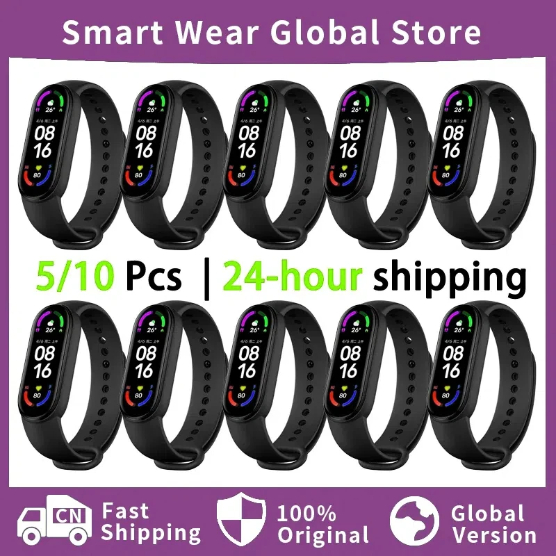 Wholesale 5/10 Pcs Smart Watch Original M8 Men Women Smartband Fitness Heart Rate Tracker Blood Pressure Sport Smart Bracelet