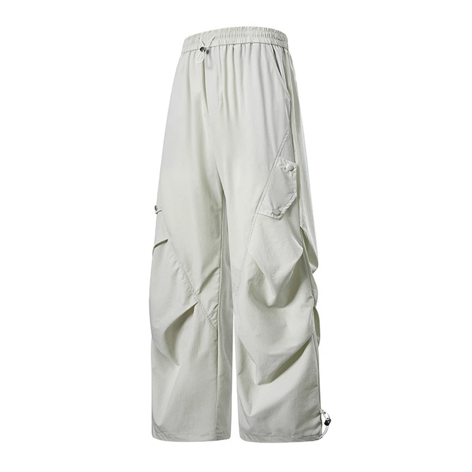 Summer Straight Pants Men Plus Size 8XL Fashion Casual Elastic Waist Pants Male Big Size 8XL Trousers