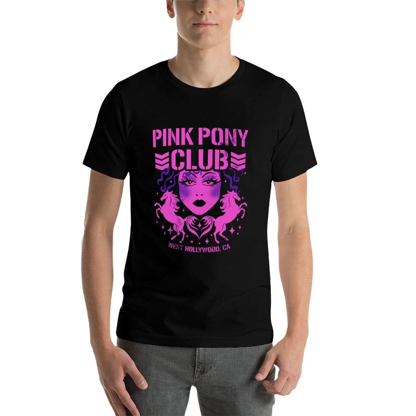 Roze Pony Bullet Club Chappell Roan T-shirt t-shirts voor man pack katoenen grappige t-shirts katoenen T-shirt