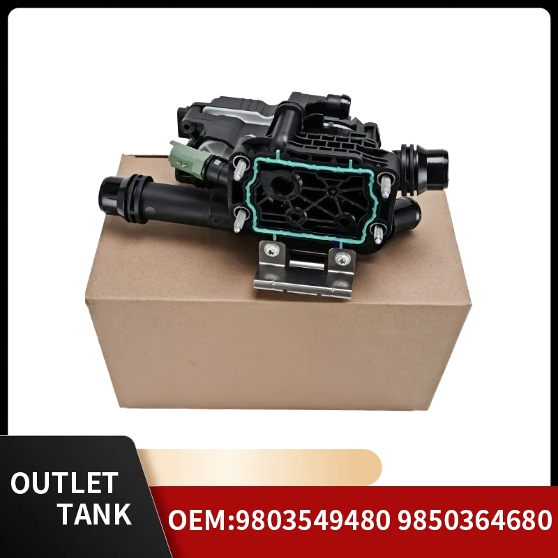 

9803549480 9850364680 для Peugeot 208 308 508 Citroen C3 C4 OUTLET TANK Высококачественный корпус термостата охлаждающей жидкости