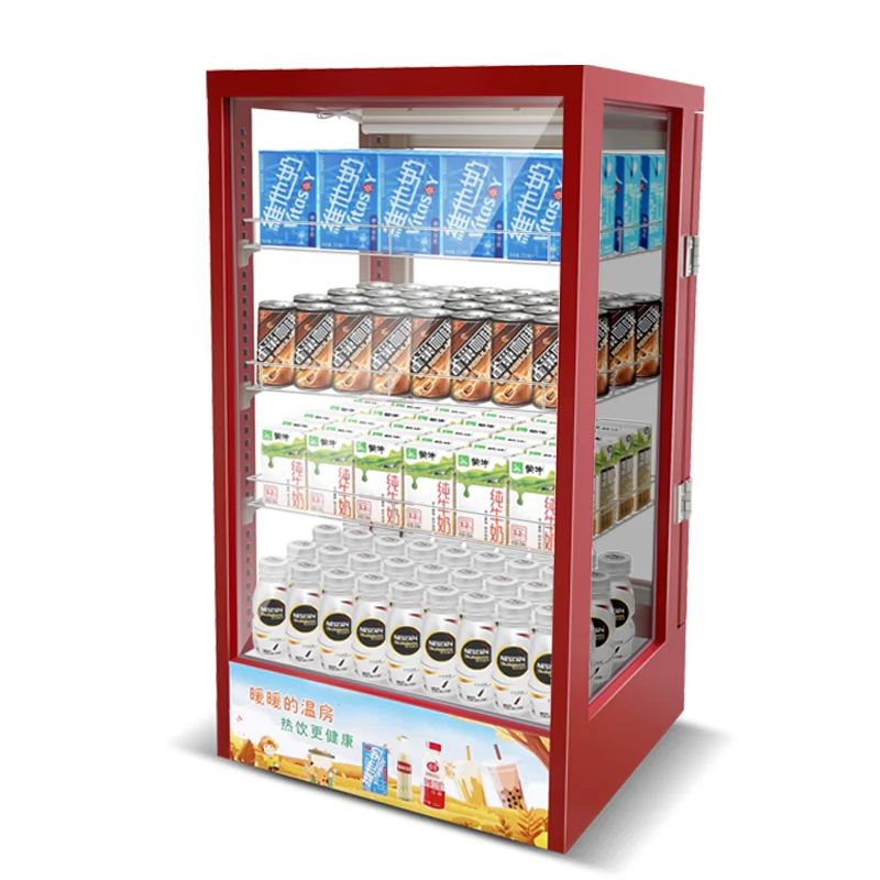 

Hot Juice Warmer Display Showcase Canned Drink Heating Machine For Hotel & Restaurant Warms Milk & Beverages