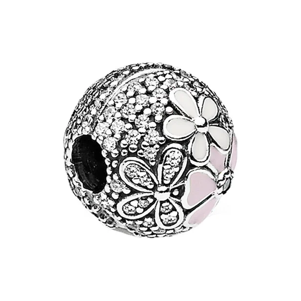 Pandora 925 Sterling Silver Charm/Pendant Women's Pink 792084CZ