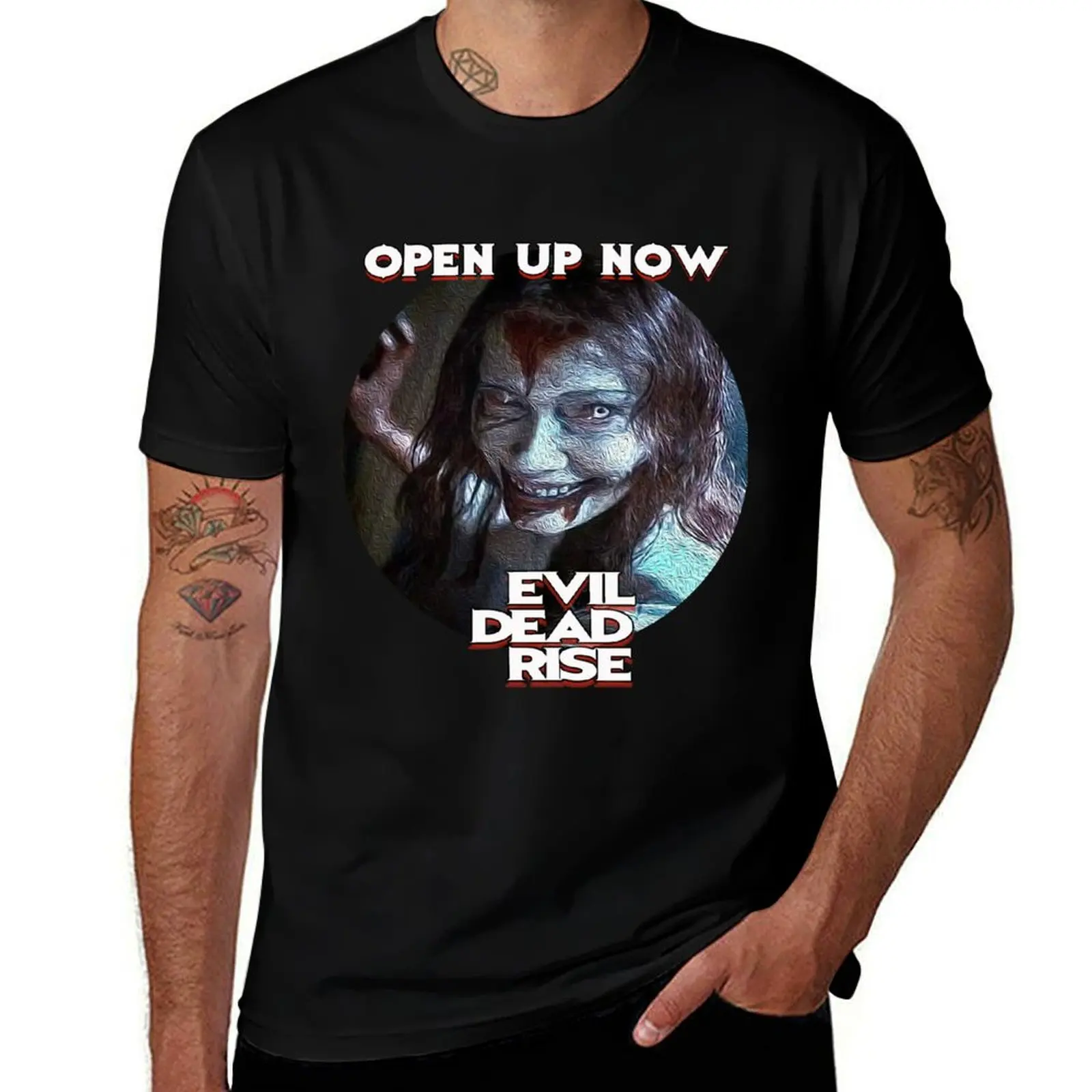 

Evil Dead Rise Open upNow T-Shirt Casual Trendy Short Sleeve T-Shirt