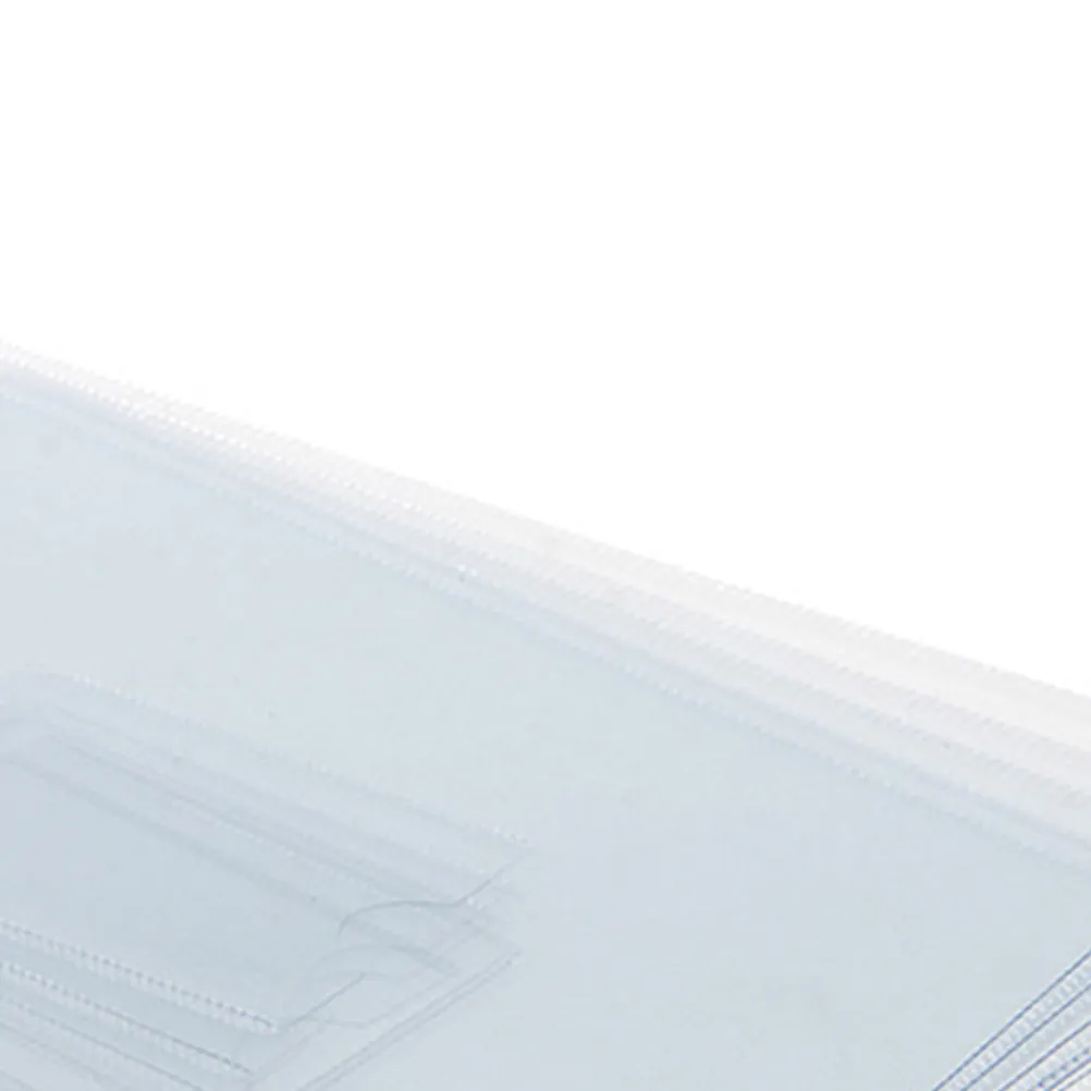 

10Pcs Document Bag Clear Reusable Zipper Pouch for Bills Papers Phone A4 Files Lightweight Portable Case for Office