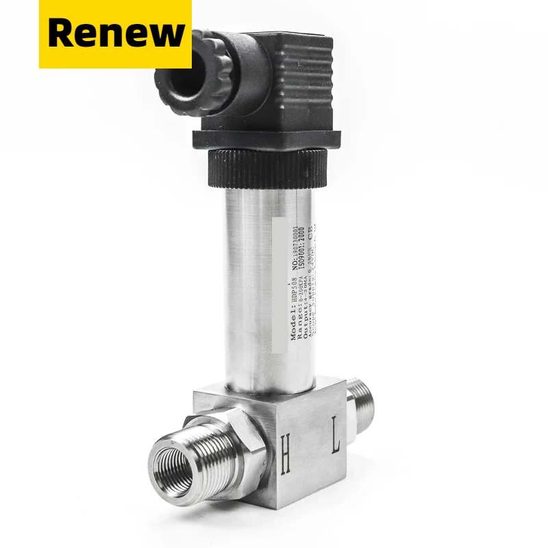 4-20mA Water Differential Pressure Transmitter Sensor 0-0.05Mpa Full Stainless Steel G 1/2\