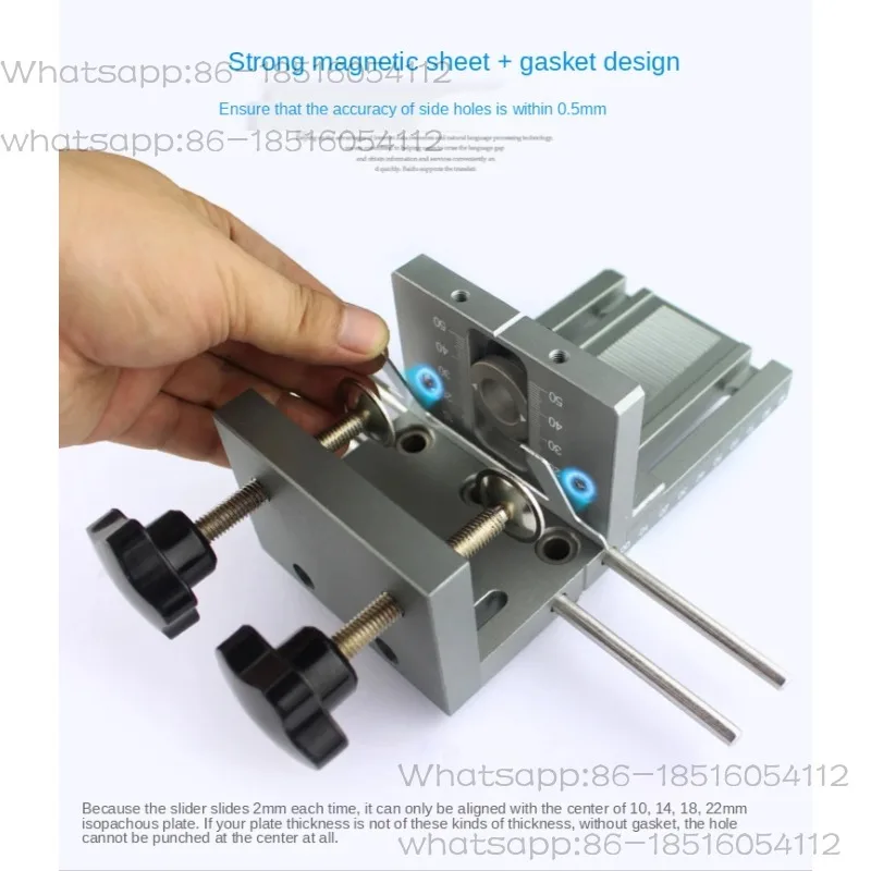 3-In-1 Woodworking Hole Puncher Plate Furniture Round Dowel Drill Bit Locator Furniture Quick Connection