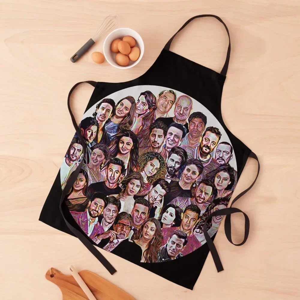 

Bollywood Fan Apron Smock for hairdressing kitchen jacket woman Apron