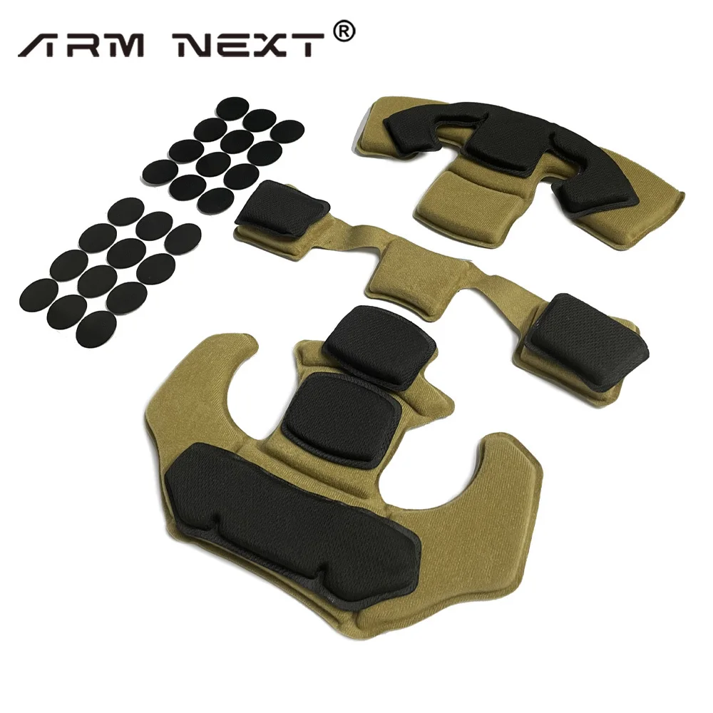 Capacete tático airsoft e paintball com sistema de suspensão, proteção almofadas gen1, memória espuma pad para wargame, rápido mcm ach