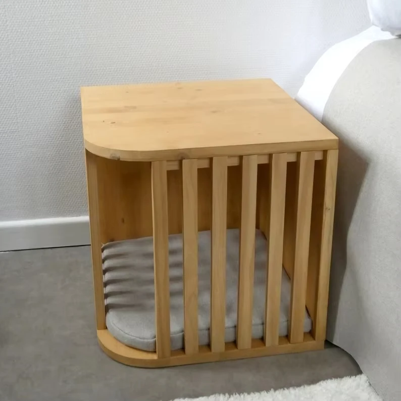 Factory Production Wooden Multifunctional Cat Bed Locker Cat Supplies Cat Sleeping