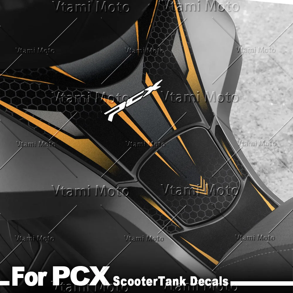 Motorcycle Fuel Tank Pad Sticker City Scooter Tank Protection Decals For PCX Pcx 2025