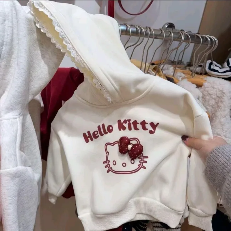 

Girls Boys Kawaii Sanrio Long Sleeve Hoodie Clothes Cute Cartoon Soft Casual Shirt Baby Birthday Lovely Gifts for Kids