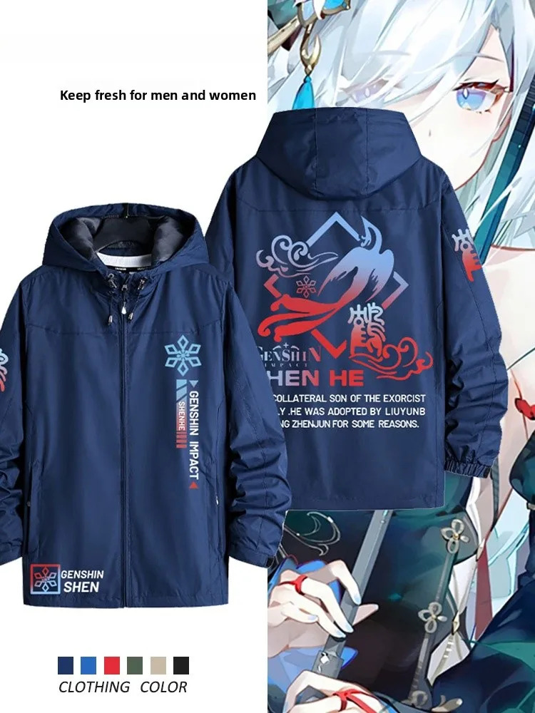 

Куртка Genin Impact X enhe 2024: Новая мужская ветрозащитная куртка из полиэстера в стиле аниме для молодежи, осенне-зимняя коллекция