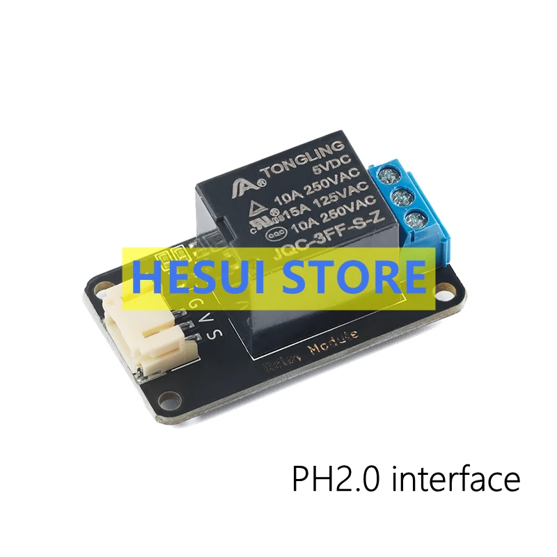 Relay Module 5V an optical decoupling tape to trigger PH2.0 interface with high and low levels