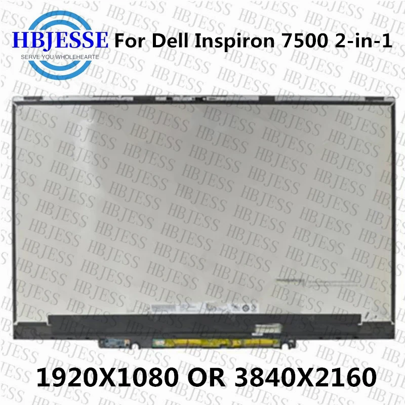 

Original 15.6" Laptop LCD Display For Dell Inspiron 7500 2-in-1 P97F P97F001 Touch Screen Digitizer Replacement Assembly