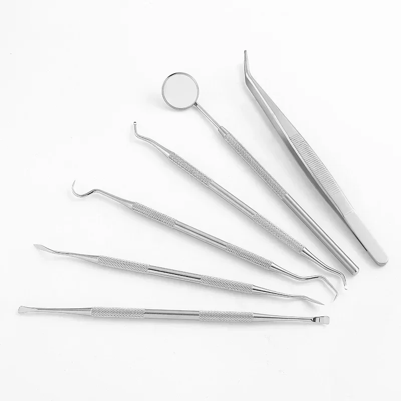 7 مرآة الأسنان المنجل الجير قشارة الأسنان اختيار ملعقة معدات مختبر الأسنان طبيب الأسنان هدية العناية بالفم أدوات تنظيف الأسنان #3