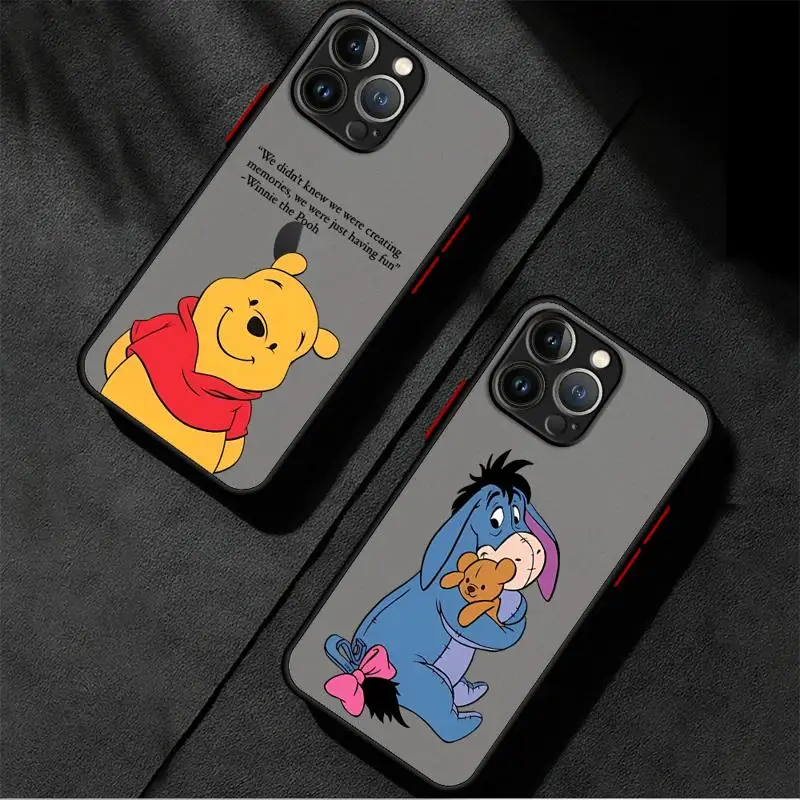 

phone cases for Apple iPhone 11 16 case 8 14 12 Pro 15 7 8Plus 13 Mini XS X XR Luxury fundas Cover Winnie The Pooh Bear Tigger