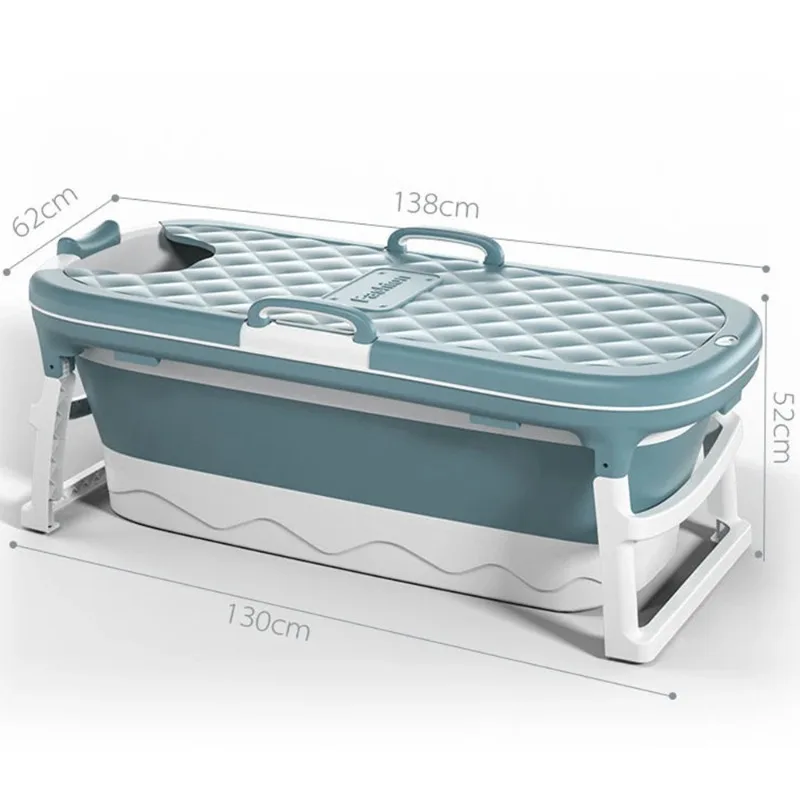

Portable Folding Bathtub Large Bathtub Polypropylene TPE Plastic with Massage Wheel Adult Children Hot Pop