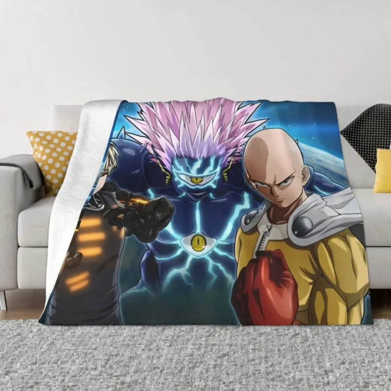 Одеяло для манги One punch man, Фланелевое весенне-осеннее теплое постельное белье Сайтама genos Boros